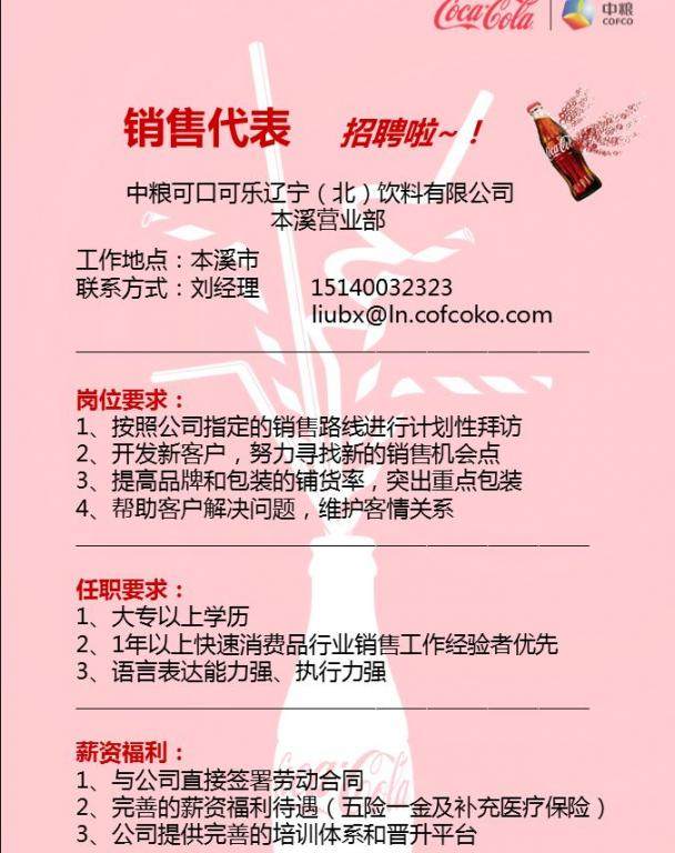 世界五百强企业招聘销售精英