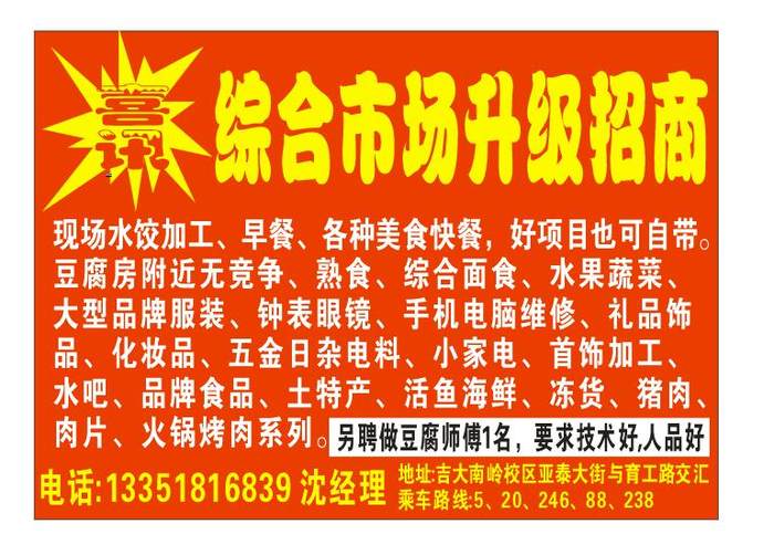 17年综合农贸市场升级火爆招商