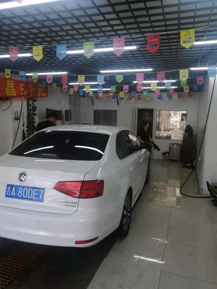 兰州洗车店装修,120平硬装+软装花了6.8万,一分钱都没白花(附排水防滑避坑手册)